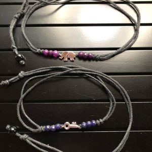 Wrap bracelets with beads and charms